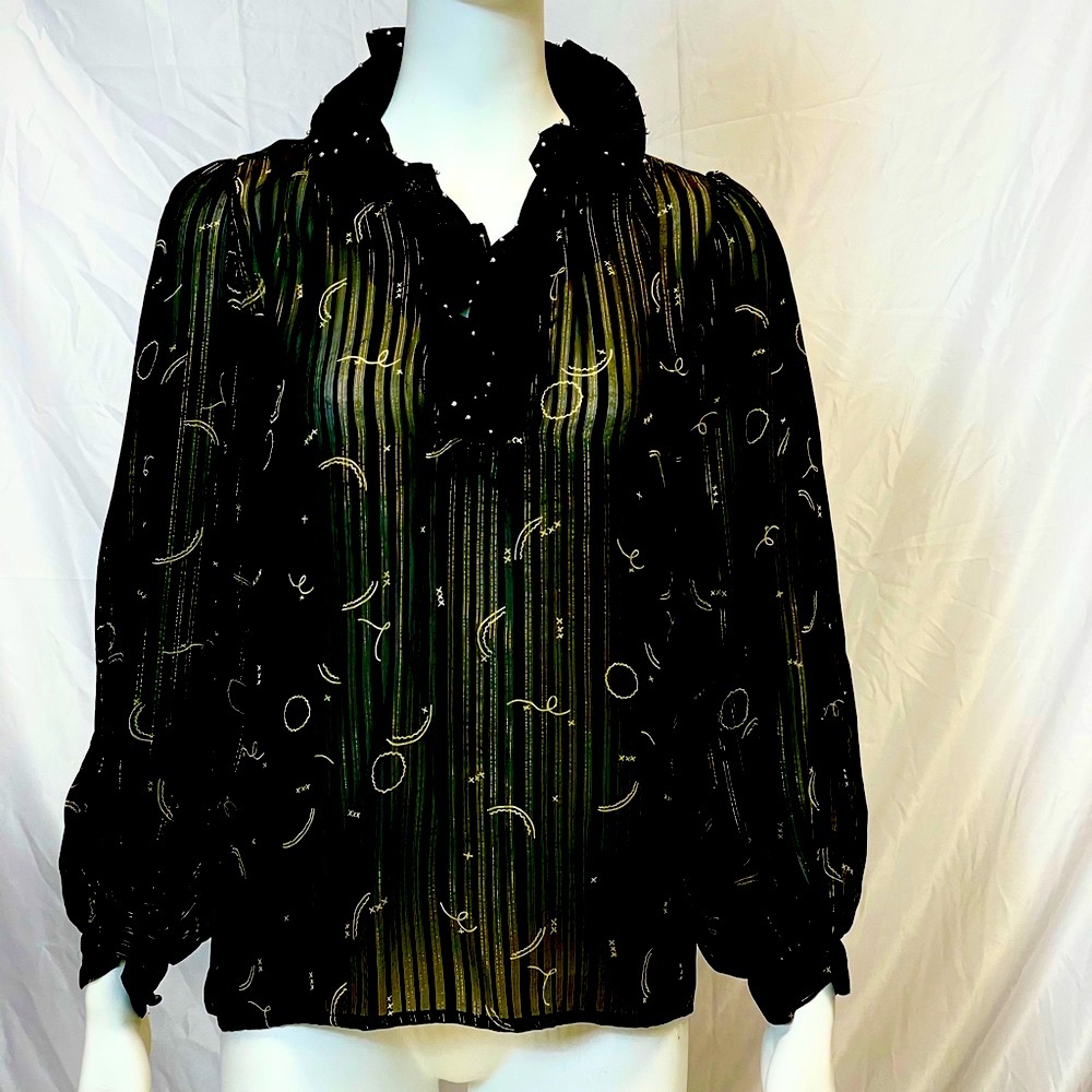 Zandra Rhodes Luxury rare fancy blouse